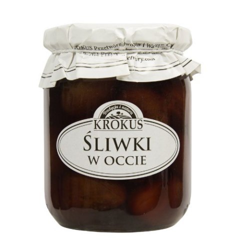 ŚLIWKI W OCCIE BEZGLUTENOWE 500 g (250 g) - KROKUS KROKUS (przetwory owocowe i warzywne)