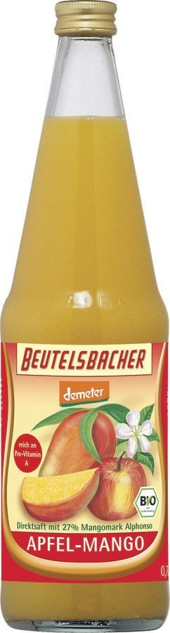 SOK JABŁKO - MANGO NFC DEMETER BIO 700 ml - BEUTELSBACHER BEUTELSBACHER (soki, napoje, ocet jabłkowy)