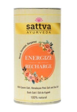 SÓL DO KĄPIELI ENERGIZE AND RECHARGE 300 g - SATTVA (AYURVEDA) SATTVA (kosmetyki ajurwedyjskie, kadzidełka)