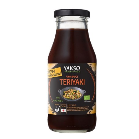 SOS SOJOWY SŁODKI TERIYAKI DO WOKA BIO 240 ml - YAKSO YAKSO (sosy sojowe, prażynki)