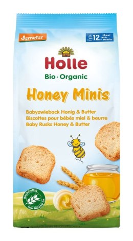 SUCHARKI Z MIODEM I MASŁEM OD 12 MIESIĄCA DEMETER BIO 100 g - HOLLE HOLLE (żywność dla niemowląt)