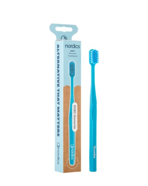 SZCZOTECZKA DO ZĘBÓW EXPERT CURVE 6580 MIĘKKA NIEBIESKA - NORDICS NORDICS (pasty do zębów, szczoteczki)