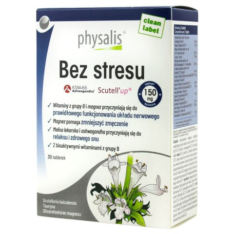 TABLETKI NA REDUKCJĘ STRESU 30 szt. - PHYSALIS PHYSALIS (olejki eteryczne, suplementy)