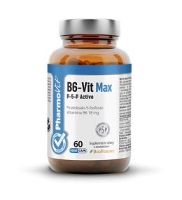 WITAMINA B6-VIT MAX P-5-P ACTIVE (18 mg) BEZGLUTENOWA 60 KAPSUŁEK - PHARMOVIT (CLEAN LABEL) PHARMOVIT (suplementy diety)