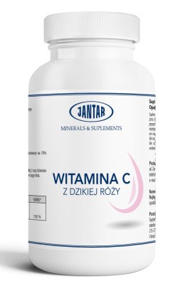 WITAMINA C Z DZIKIEJ RÓŻY (945 mg) 100 KAPSUŁEK - JANTAR JANTAR (woda i suplementy)