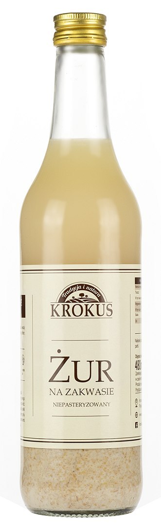 ŻUR NA ZAKWASIE NIEPASTERYZOWANY 500 ml - KROKUS KROKUS (przetwory owocowe i warzywne)
