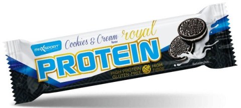 BATON PROTEINOWY O SMAKU CIASTECZKOWYM W POLEWIE BIAŁEJ BEZGLUTENOWY 60 g - MAXSPORT MAXSPORT (batony, kremy, makarony)