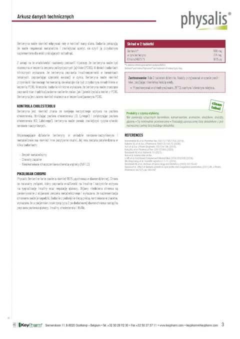 BERBERYNA FORTE 30 TABLETEK - PHYSALIS PHYSALIS (olejki eteryczne, suplementy)