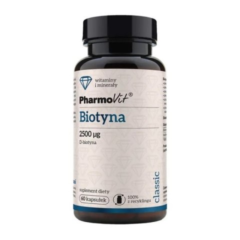 BIOTYNA (2500 µg) BEZGLUTENOWA 60 KAPSUŁEK - PHARMOVIT (CLASSIC) PHARMOVIT (suplementy diety)