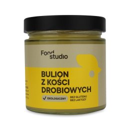 BULION DROBIOWY W PŁYNIE BEZGLUTENOWY BIO (SŁOIK) 350 ml - FOOD STUDIO FOOD STUDIO (buliony w płynie, smalce, tłuszcze)