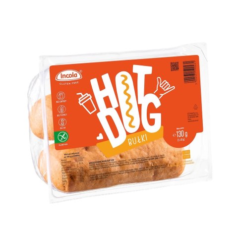 BUŁKI DO HOT-DOGÓW BEZGLUTENOWE (2 szt.) 130 g - INCOLA INCOLA (bezglutenowe pieczywo i wafle)