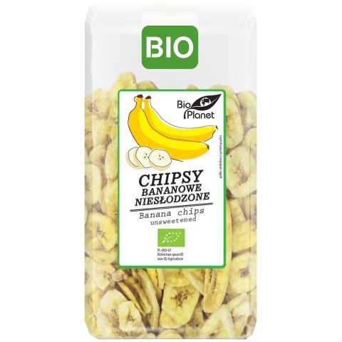 CHIPSY BANANOWE NIESŁODZONE BIO 350 g - BIO PLANET BIO PLANET - seria PRZEKĄSKI