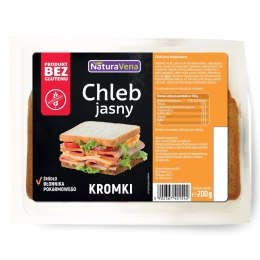 CHLEB JASNY KROJONY BEZGLUTENOWY 200 g - NATURAVENA NATURAVENA