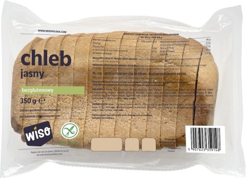 CHLEB JASNY KROJONY BEZGLUTENOWY 350 g - WISO WISO (pieczywo bezglutenowe)