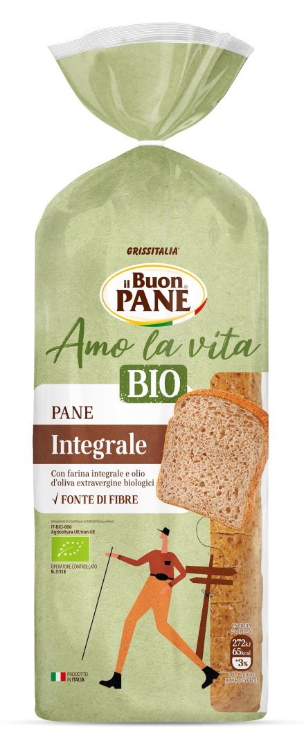 CHLEB TOSTOWY PEŁNOZIARNISTY KROJONY BIO 400 g - IL BUON PANE IL BUON PANE (chleby tostowe)