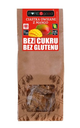CIASTKA OWSIANE Z MANGO BEZ DODATKU CUKRÓW BEZGLUTENOWE 150 g - PURE&GOOD PURE&GOOD (czekolady, ciastka, przetwory)