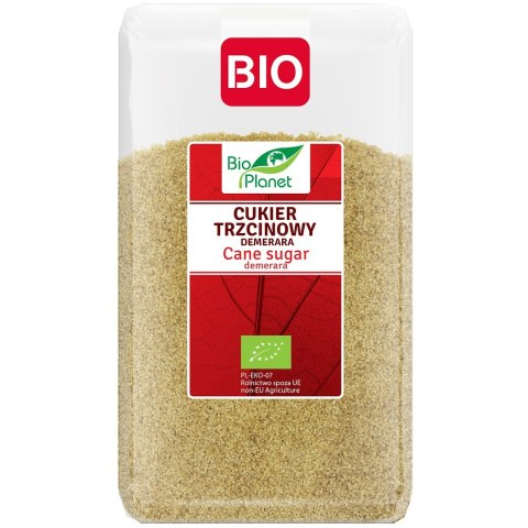 CUKIER TRZCINOWY DEMERARA BIO 1 kg - BIO PLANET BIO PLANET - seria CZERWONA (cukry, syropy)