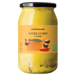 CURRY OSTRE Z MANGO I KASZTANAMI BIO 900 ml - DELIKATNA DELIKATNA (kombucha, kimchi, zakwas)