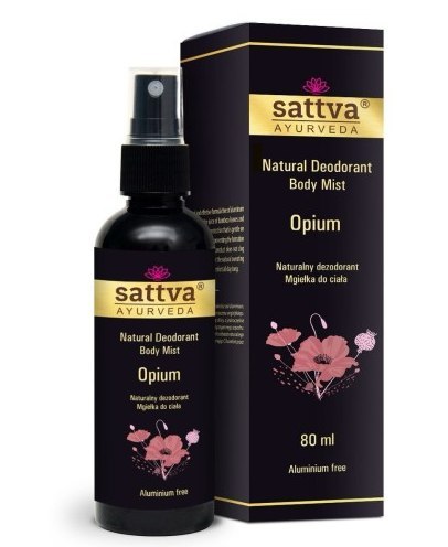 DEZODORANT - MGIEŁKA DO CIAŁA OPIUM 80 ml - SATTVA (AYURVEDA) SATTVA (kosmetyki ajurwedyjskie, kadzidełka)