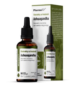 EKSTRAKTY W KROPLACH ASHWAGANDHA BEZGLUTENOWE 30 ml - PHARMOVIT (CLEAN LABEL) PHARMOVIT (suplementy diety)