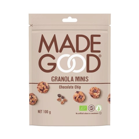GRANOLA KULKI Z CZEKOLADĄ BEZGLUTENOWE BIO 100 g - MADEGOOD MADEGOOD (batoniki, granola)