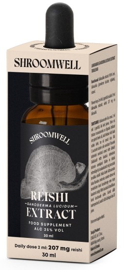 GRZYBY REISHI EKSTRAKT W KROPLACH 30 ml - SHROOMWELL SHROOMWELL (shoty)