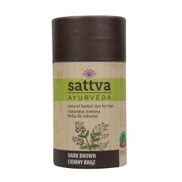 HENNA CIEMNY BRĄZ ECO 150 g - SATTVA (AYURVEDA) SATTVA (kosmetyki ajurwedyjskie, kadzidełka)