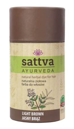 HENNA JASNY BRĄZ ECO 150 g - SATTVA (AYURVEDA) SATTVA (kosmetyki ajurwedyjskie, kadzidełka)