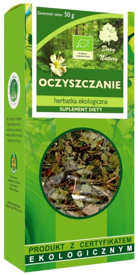 HERBATKA OCZYSZCZENIE BIO 50 g - DARY NATURY DARY NATURY - herbatki