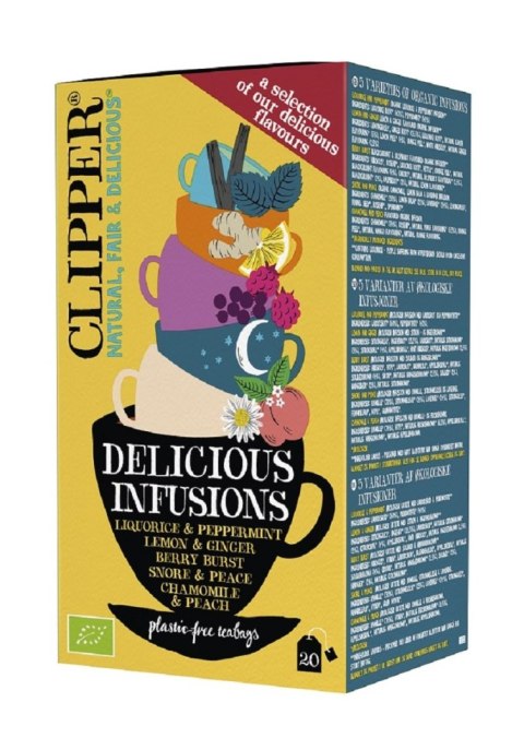 HERBATKA OWOCOWO - ZIOŁOWA MIX 5 SMAKÓW BIO (20 x 1,9 g) 38 g - CLIPPER CLIPPER (herbaty i herbatki)