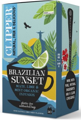 HERBATKA YERBA MATE Z MIĘTĄ I LIMONKĄ BIO (20 x 2 g) 40 g - CLIPPER CLIPPER (herbaty i herbatki)