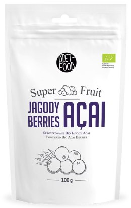 JAGODY ACAI SPROSZKOWANE BIO 100 g - DIET-FOOD DIET-FOOD