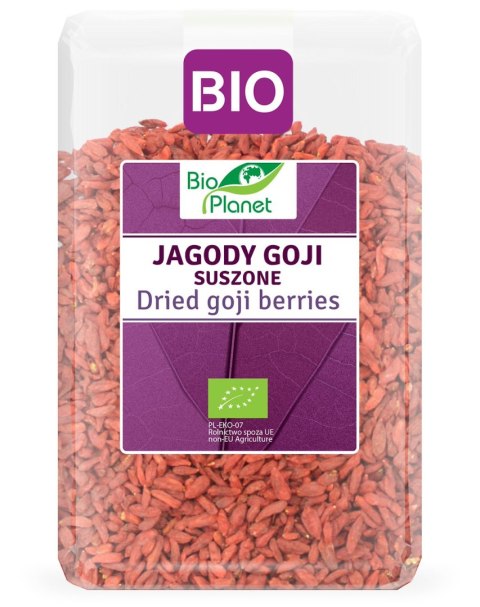 JAGODY GOJI SUSZONE BIO 1 kg - BIO PLANET BIO PLANET - seria FIOLETOWA (owoce suszone)
