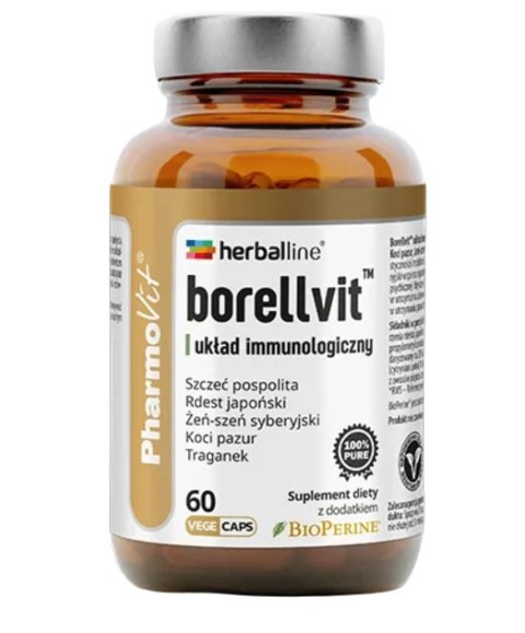 KAPSUŁKI NA UKŁAD IMMUNOLOGICZNY (BORELLVIT) BEZGLUTENOWE 60 szt. - PHARMOVIT (HERBALLINE) PHARMOVIT (suplementy diety)