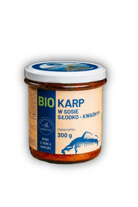 KARP W SOSIE SŁODKO - KWAŚNYM BIO 300 g - GOSPODARSTWO RYBACKIE ZAWÓLCZE GOSPODARSTWO RYBACKIE - ZAWÓLCZE