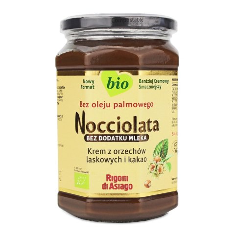 KREM WEGAŃSKI Z ORZECHÓW LASKOWYCH I KAKAO BEZGLUTENOWY BIO 650 g - RIGONI DI ASIAGO (NOCCIOLATA) RIGONI DI ASIAGO (kremy z orzechów laskowych,musy)