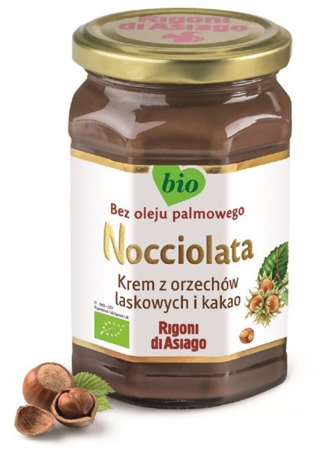 KREM Z ORZECHÓW LASKOWYCH I KAKAO BEZGLUTENOWY BIO 650 g - RIGONI DI ASIAGO (NOCCIOLATA) RIGONI DI ASIAGO (kremy z orzechów laskowych,musy)