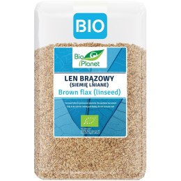 LEN BRĄZOWY (SIEMIĘ LNIANE) BIO 2 kg - BIO PLANET BIO PLANET - seria NIEBIESKA (ryże, kasze, ziarna)