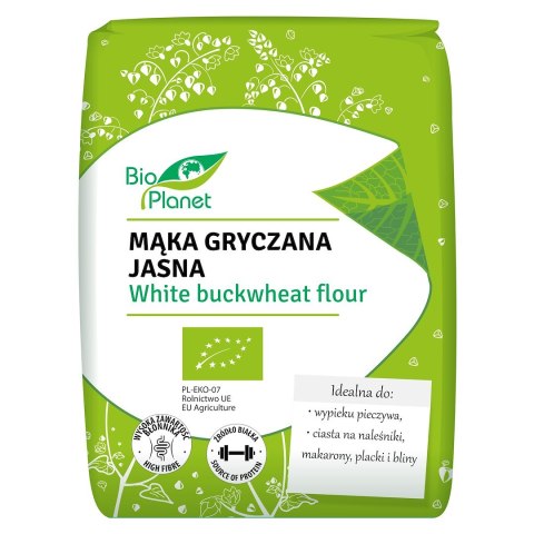 MĄKA GRYCZANA JASNA BIO 1 kg - BIO PLANET BIO PLANET - seria MĄKI I SKROBIE