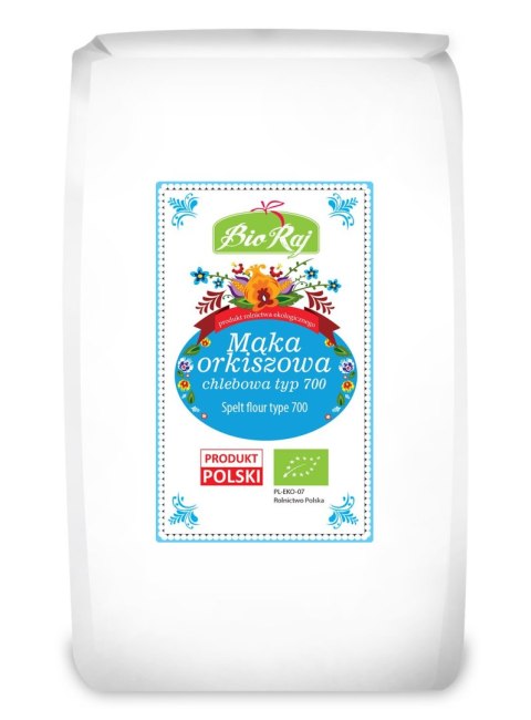 MĄKA ORKISZOWA CHLEBOWA TYP 700 BIO (POLSKA) 1 kg - BIO RAJ BIO RAJ (100 % z Polski)