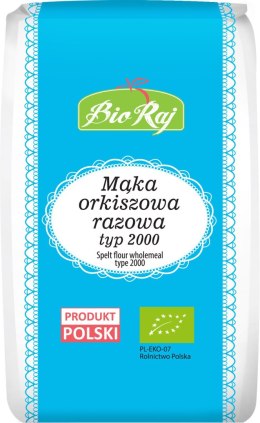MĄKA ORKISZOWA RAZOWA TYP 2000 BIO (POLSKA) 1 kg - BIO RAJ BIO RAJ (100 % z Polski)