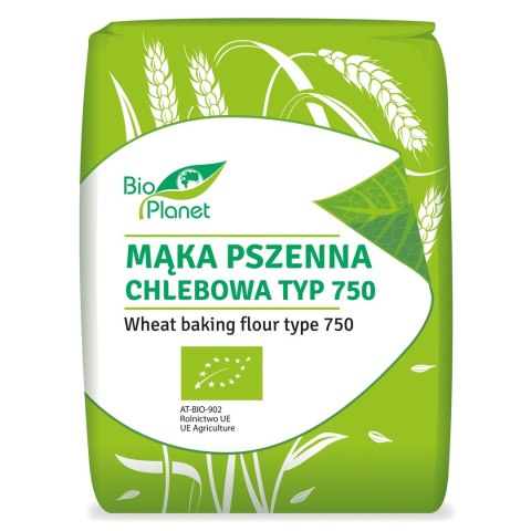 MĄKA PSZENNA CHLEBOWA TYP 750 BIO 1 kg - BIO PLANET BIO PLANET - seria MĄKI I SKROBIE