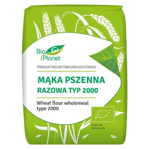 MĄKA PSZENNA RAZOWA TYP 2000 BIO 1 kg - BIO PLANET BIO PLANET - seria MĄKI I SKROBIE