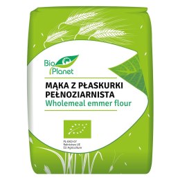 MĄKA Z PŁASKURKI PEŁNOZIARNISTA BIO 1 kg - BIO PLANET BIO PLANET - seria MĄKI I SKROBIE