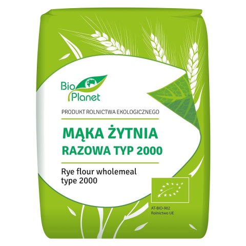 MĄKA ŻYTNIA RAZOWA TYP 2000 BIO 1 kg - BIO PLANET BIO PLANET - seria MĄKI I SKROBIE