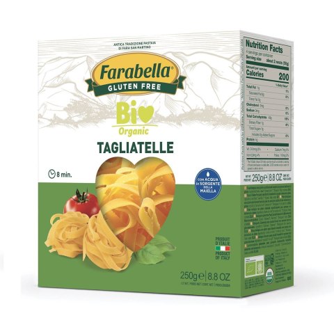 MAKARON (KUKURYDZIANO - RYŻOWY) TAGLIATELLE BEZGLUTENOWY BIO 250 g - FARABELLA FARABELLA (makarony)