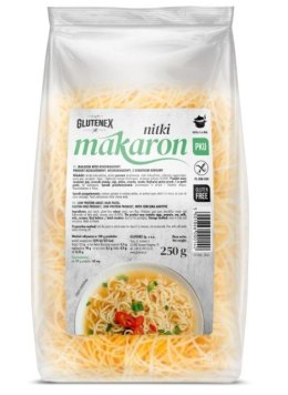 MAKARON NITKI NISKOBIAŁKOWY BEZGLUTENOWY 250 g - GLUTENEX GLUTENEX (chleby, ciastka, makarony)