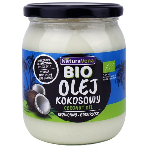 OLEJ KOKOSOWY BEZWONNY BIO 465 ml - NATURAVENA NATURAVENA