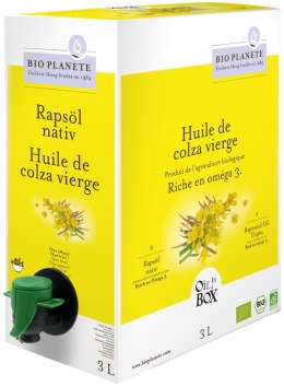 OLEJ RZEPAKOWY TŁOCZONY NA ZIMNO OMEGA-3 BIO 3 L - BIO PLANETE BIO PLANETE (oleje i oliwy)