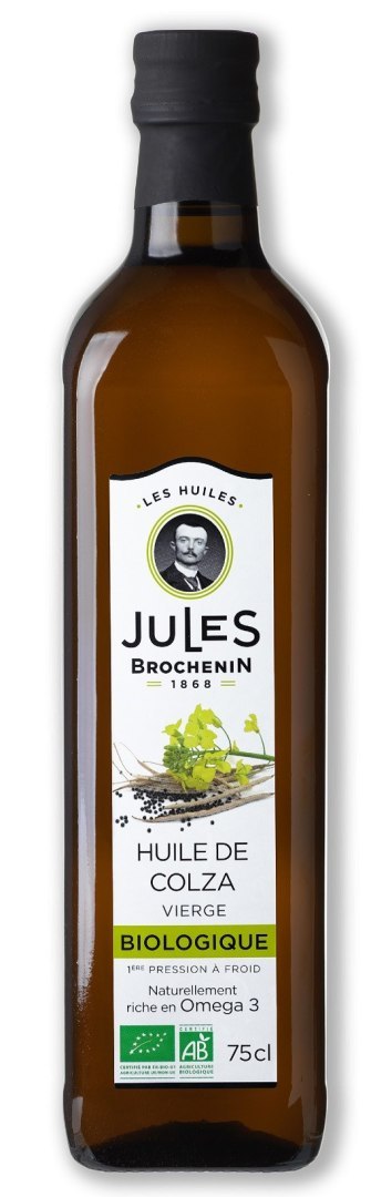 OLEJ RZEPAKOWY TŁOCZONY NA ZIMNO OMEGA-3 BIO 750 ml - JULES BROCHENIN JULES BROCHENIN (włoska oliwa i oleje)